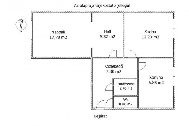 Eladó panellakás, Győrött 46.9 M Ft, 2 szobás