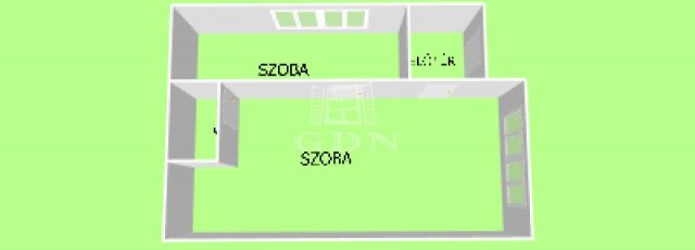 Eladó téglalakás, Kölkeden 8.7 M Ft, 2 szobás