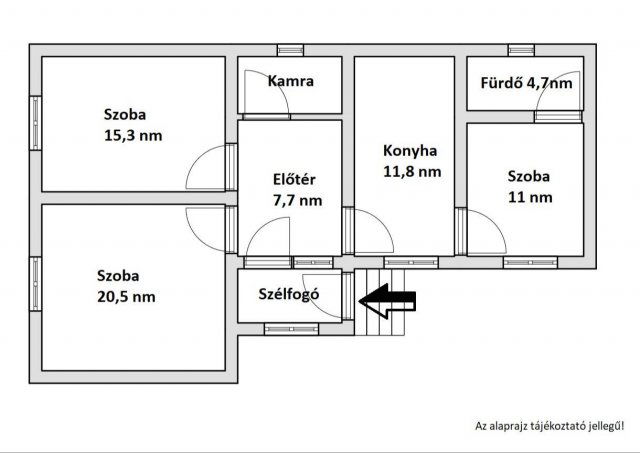 Eladó családi ház, Nován 26 M Ft, 2+1 szobás