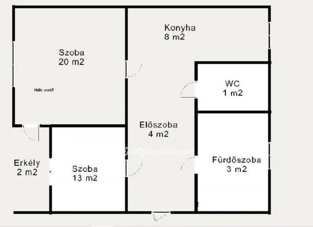 Eladó téglalakás, Győrött 58 M Ft, 2 szobás