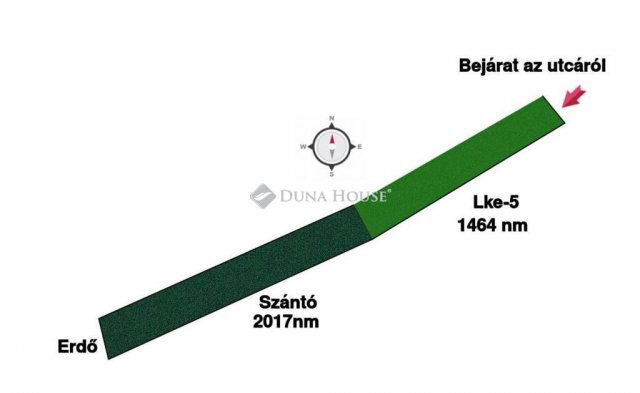 Eladó telek, Tahitótfalun, Ereszvény utcában 24.5 M Ft