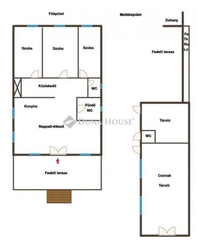 Eladó nyaraló, Ráckevén 219 M Ft, 4 szobás