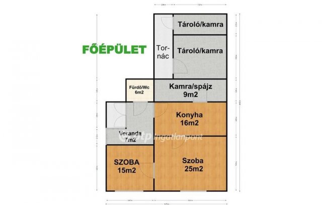 Eladó családi ház, Szentpéterszegen 19 M Ft, 2 szobás