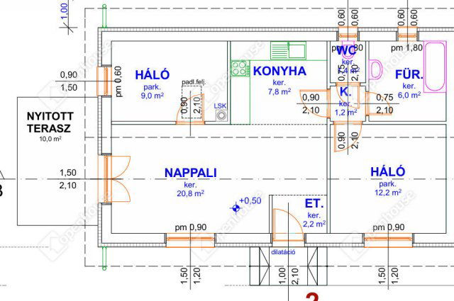 Eladó családi ház, Monorierdőn 46 M Ft, 3 szobás