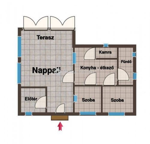 Eladó családi ház, Mányon 89.99 M Ft, 3 szobás