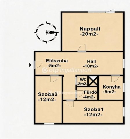 Eladó panellakás, Keszthelyen 59.9 M Ft, 3 szobás