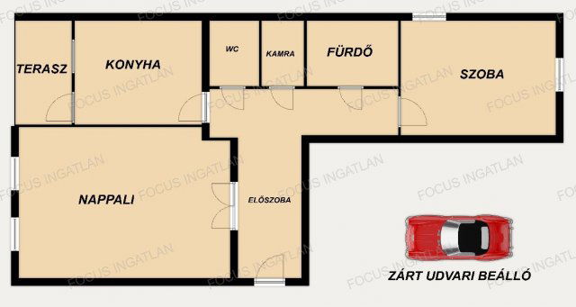 Eladó téglalakás, Kecskeméten 59.9 M Ft, 2 szobás