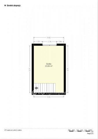 Eladó családi ház, Pápán 48 M Ft, 3 szobás