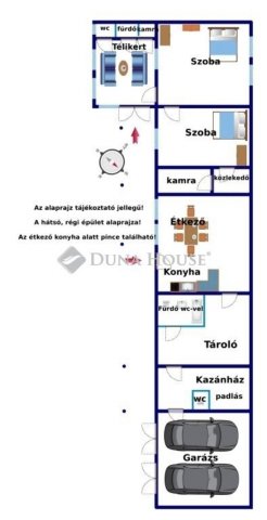 Eladó családi ház, Dunaharasztin 61.524 M Ft, 2 szobás