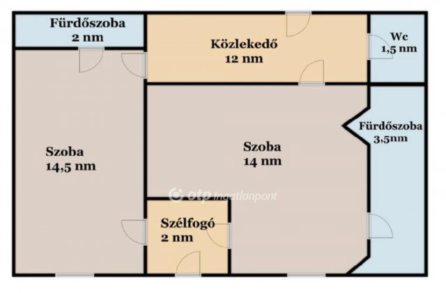 Eladó téglalakás, Debrecenben 75 M Ft, 2 szobás