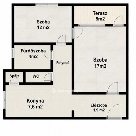 Eladó téglalakás, Debrecenben 55 M Ft, 2 szobás