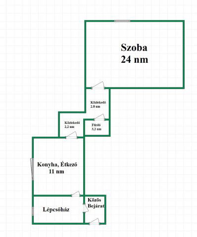 Eladó téglalakás, Dunakeszin 40 M Ft, 2 szobás