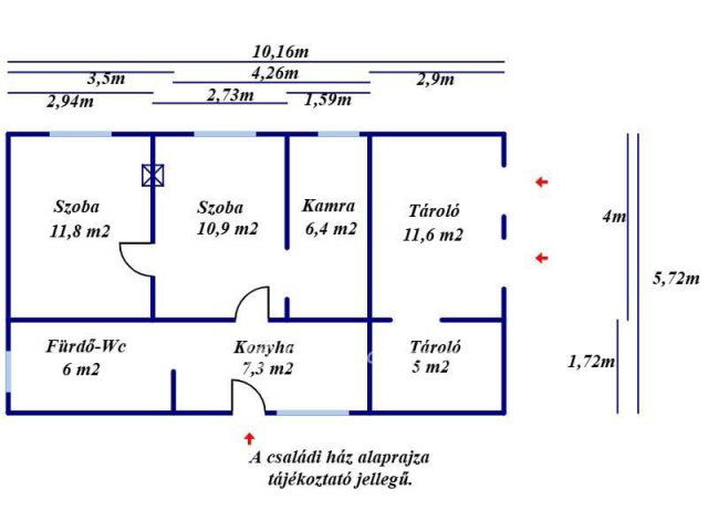 Eladó családi ház, Nagykőrösön 15 M Ft, 2 szobás