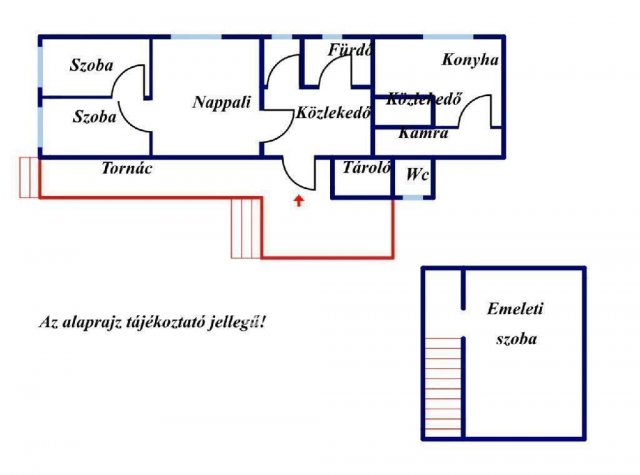 Eladó családi ház, Várdombon 17.6 M Ft, 2+2 szobás