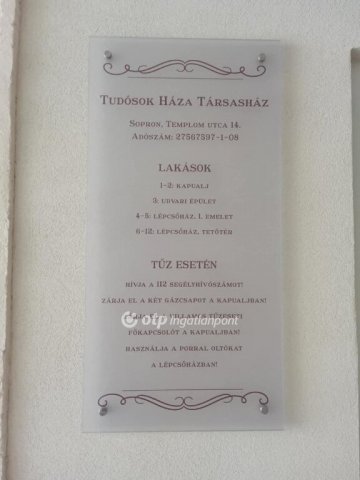 Eladó téglalakás, Sopronban 43.8 M Ft, 1 szobás