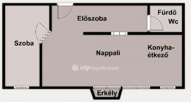 Eladó téglalakás, Debrecenben 63.5 M Ft, 1+1 szobás