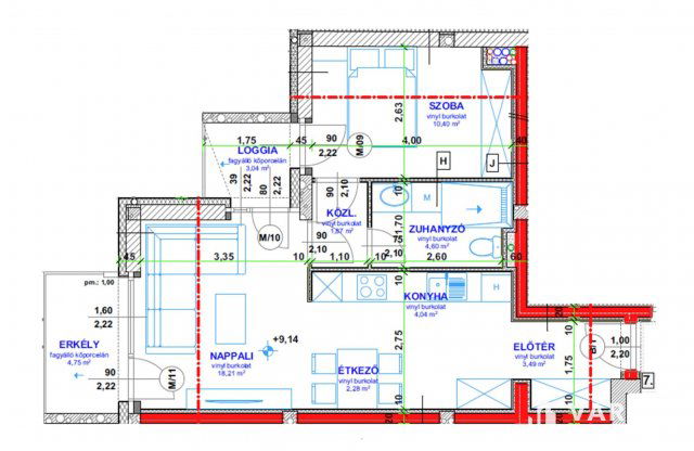 Eladó téglalakás, Szegeden 77.9 M Ft, 2 szobás