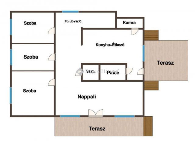 Eladó családi ház, Nagyharsányon 38 M Ft, 4 szobás