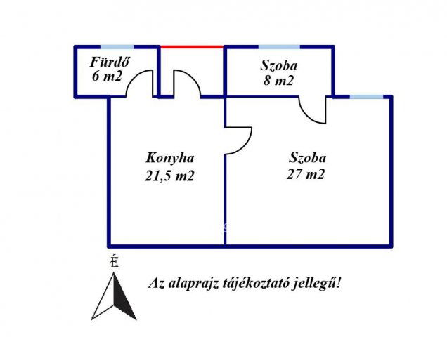 Eladó téglalakás, Tápiószelén 12.9 M Ft, 1+1 szobás