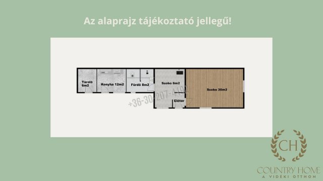 Eladó mezogazdasagi ingatlan, Sándorfalván 26.9 M Ft, 2 szobás