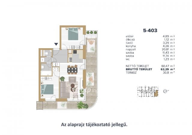 Eladó téglalakás, Budapesten, III. kerületben 117.6 M Ft