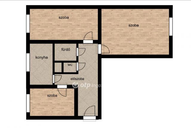 Eladó panellakás, Mezőhegyesen 14.5 M Ft, 2+1 szobás