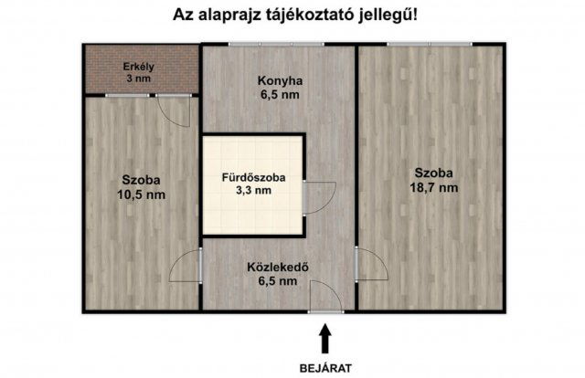 Eladó panellakás, Szegeden 47 M Ft, 2 szobás