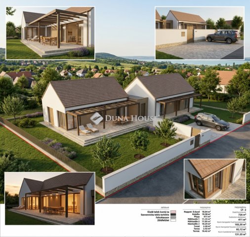 Eladó ikerház, Balatonudvariban 135 M Ft, 4 szobás