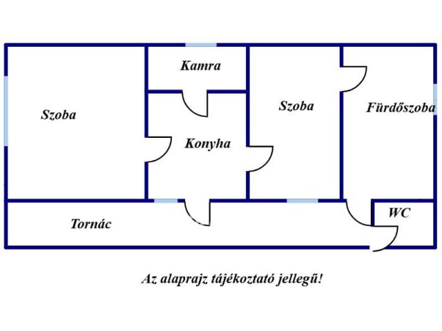 Eladó családi ház, Tiszarádon 6 M Ft, 2 szobás