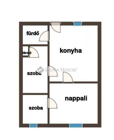Eladó téglalakás, Budapesten, VIII. kerületben 59 M Ft, 3 szobás