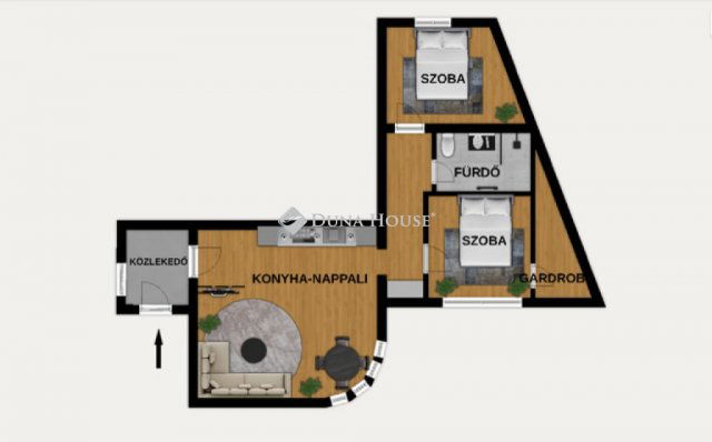 Eladó téglalakás, Pécsett 79.9 M Ft, 3 szobás