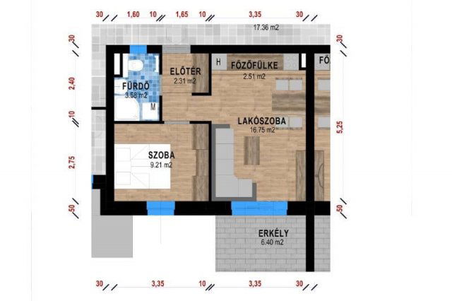 Eladó téglalakás, Pápán, Határ utcában 33.85 M Ft, 1+1 szobás