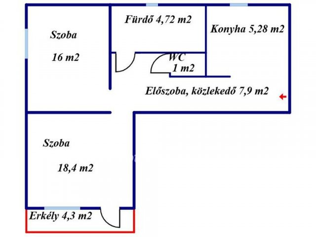 Eladó téglalakás, Sajószentpéteren 27.9 M Ft, 2 szobás