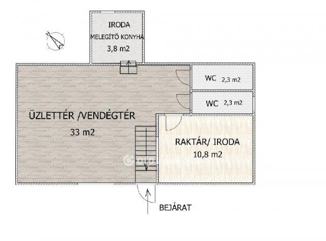 Eladó üzlethelyiség, Dunaharasztin 39.9 M Ft, 1+1 szobás