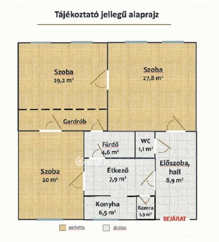 Eladó téglalakás, Pécsett 89.5 M Ft, 3 szobás