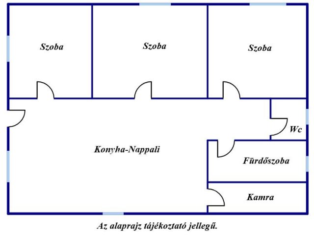 Eladó családi ház, Tiszapüspökin 20 M Ft, 3 szobás