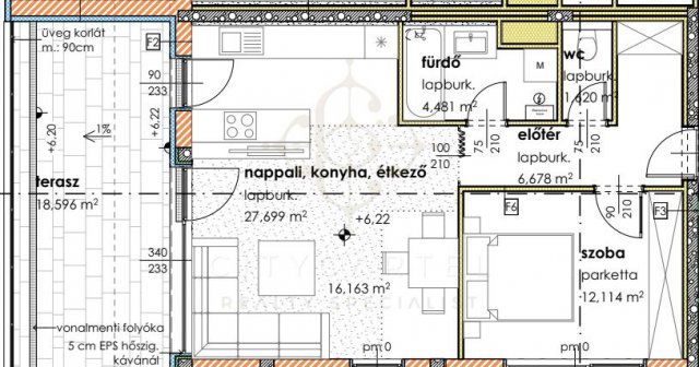 Eladó téglalakás, Balatonlelleén 74.4 M Ft, 2 szobás