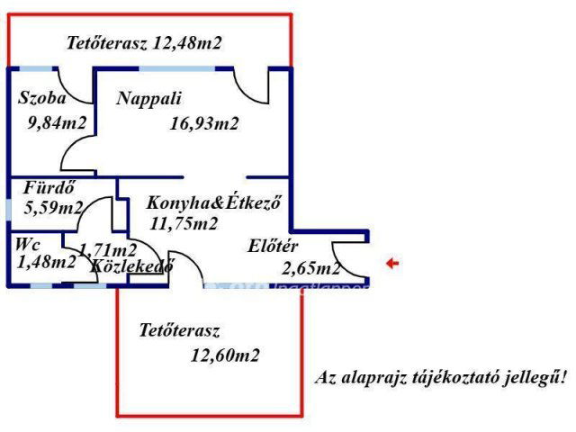Eladó téglalakás, Kecskeméten 64 M Ft, 2 szobás