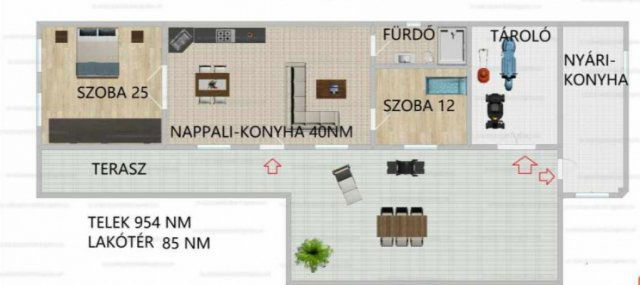 Eladó családi ház, Szigetszentmártonban 51.9 M Ft, 3 szobás