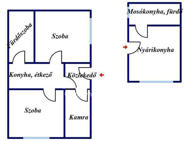 Eladó családi ház, Nyírtelken 21.9 M Ft, 2 szobás