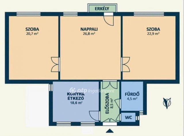 Eladó téglalakás, Budapesten, VIII. kerületben 134.9 M Ft