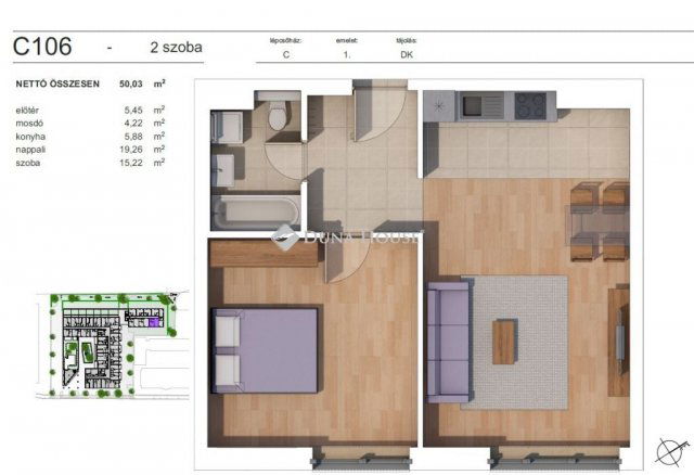 Eladó téglalakás, Budapesten, XIV. kerületben 80.3 M Ft