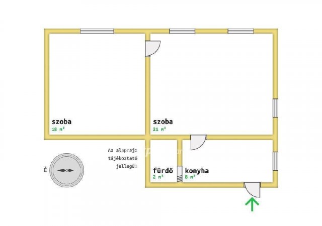Eladó téglalakás, Gödöllőn 47.4 M Ft, 2 szobás
