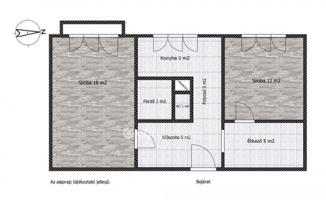 Eladó panellakás, Dunaújvárosban 39.4 M Ft, 2 szobás