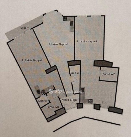 Eladó téglalakás, Budapesten, IX. kerületben 53.9 M Ft, 1 szobás