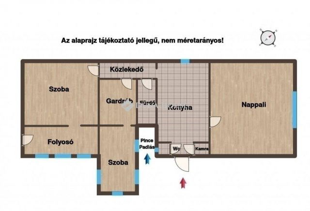 Eladó téglalakás, Budapesten, IV. kerületben 69.9 M Ft, 3 szobás