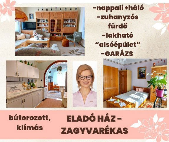 Eladó családi ház, Zagyvarékason 17.7 M Ft, 3 szobás