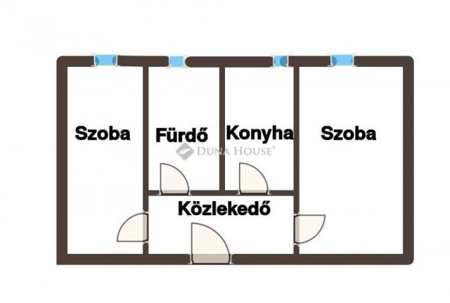 Kiadó téglalakás, albérlet, Szolnokon, Liget utcában, 2 szobás