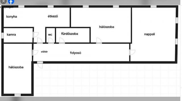 Eladó téglalakás, Szegeden 74.9 M Ft, 2+1 szobás