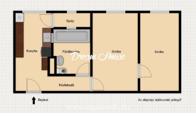 Eladó téglalakás, Nyíregyházán, Hősök terén 41.5 M Ft